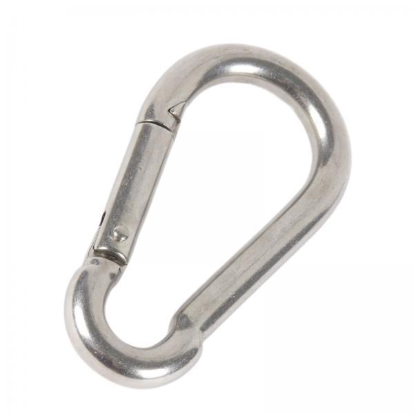 5Xcarabiner Clip Snap Hook Spring Loaded Steel Karabiner 8Mm Thickness