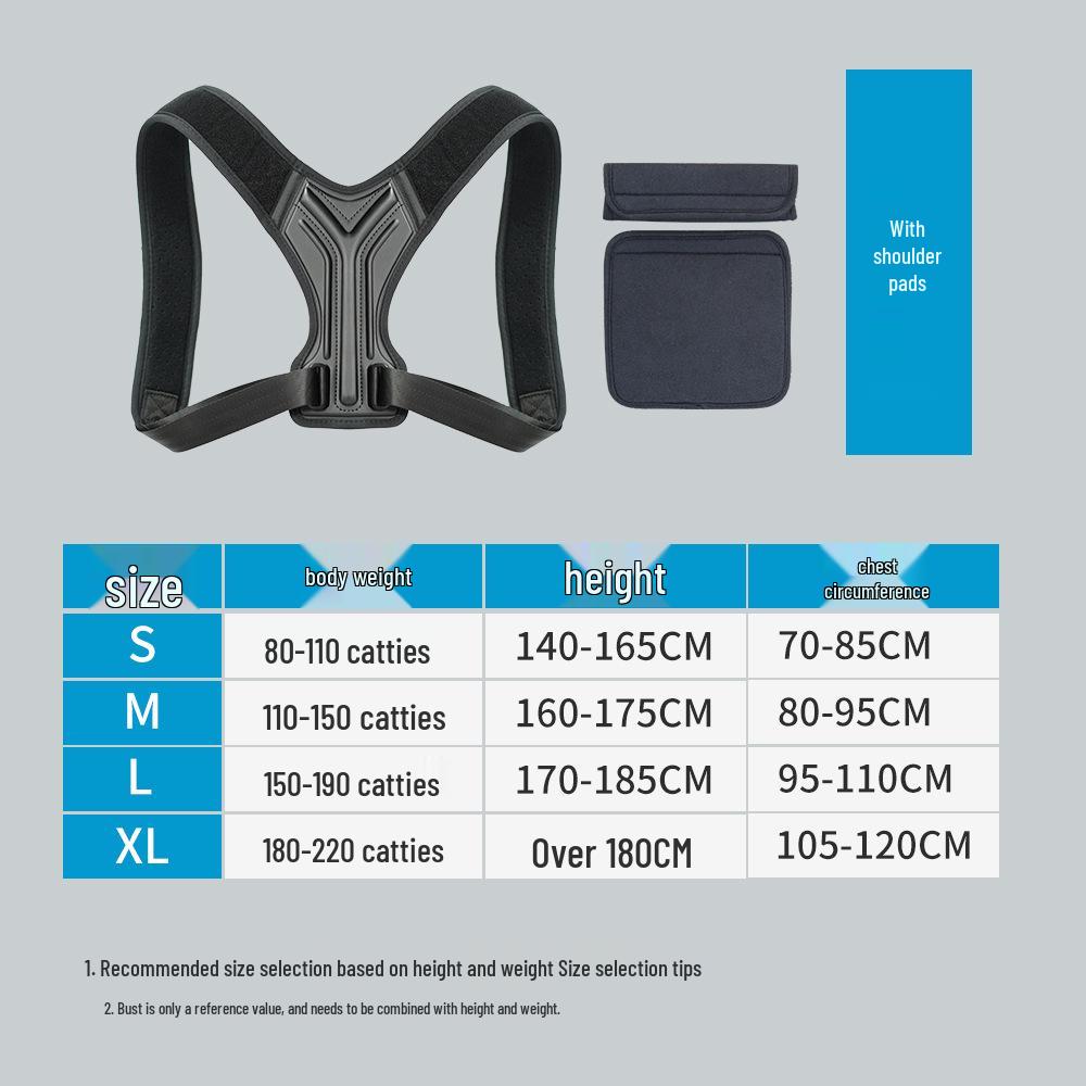 Humpback Posture Corrector Strap for Men and Women - Chest and Back Straightener, Shoulder Alignment, Spine Support.