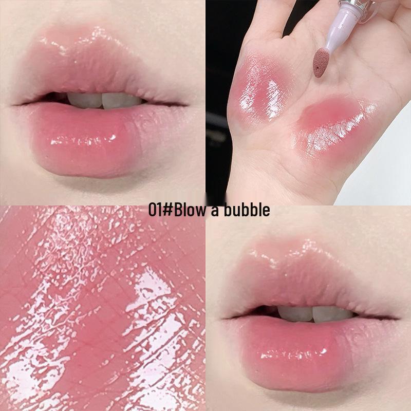 Gege Bear Hydrating Lip Gloss Set: Moisturizing, Mirror Finish, Plumping, Long-Lasting, Colorful Cosmetics Gift.