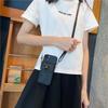 Foreign trade applicable iPhone17Pro mobile phone case metal Apple 16 Minnie head xs change card bag messenger rope