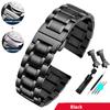 316L Solido Estremità Curva Acciaio Inossidabile Cinturino per Orologio Due Interfacce Catena per Orologio 16 18 19mm 20mm 21mm 22mm 23mm 24mm Braccialetto Strap