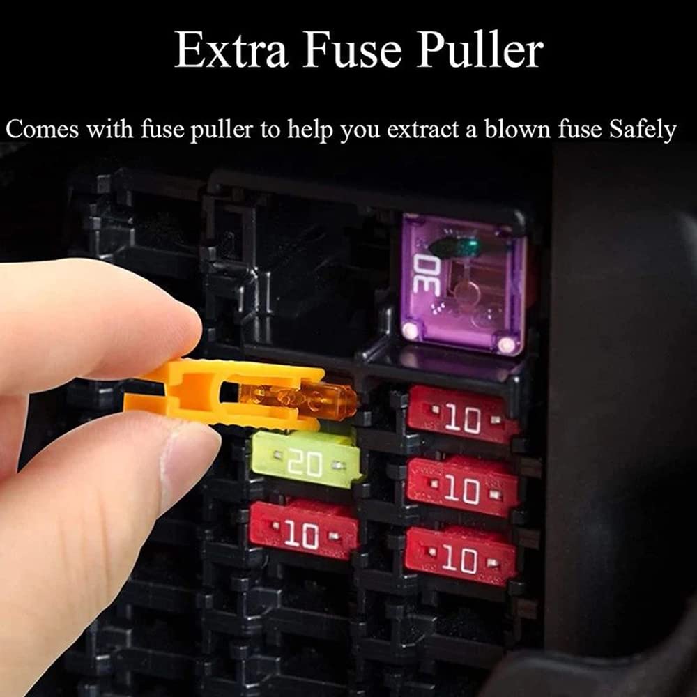 300PCS Car Blade Zinc Fuse Assortment Kit Auto Truck Automotive Medium Small Fuse Mixed Motorcycle Circuit Fuse with Box Fuses4
