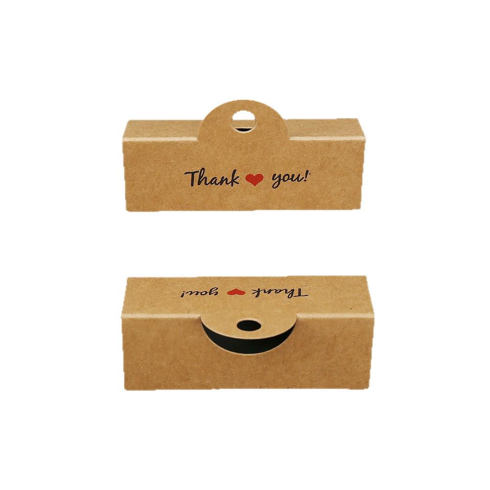Kraftpapier Schmuck & Haarspangen Verpackung Hängeetikett Karte