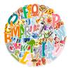 52 English Letters Learning Stickers Wall Cabinet Refrigerator Water Cup Decoration Stickers Waterproof