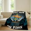 Cartoon Cute D Dog M manS Blanket For Sofa Office Bed Plane Travel Sleep Read Relax Camping Soft And Warm