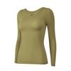 Ultra Thin Women Thermal Clothes Round Neck Invisible Thermal Underwear Feel Heating Lingerie Warmth Long Pants Undershirt