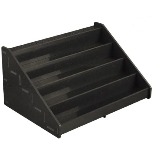 Cicogna Plastic Model Paint Shelf, Assembly Kit, Acrylic Paint Storage, Paint Rack, Paint Case, Paint Container, Storage Stand, Tiered Display (Black,