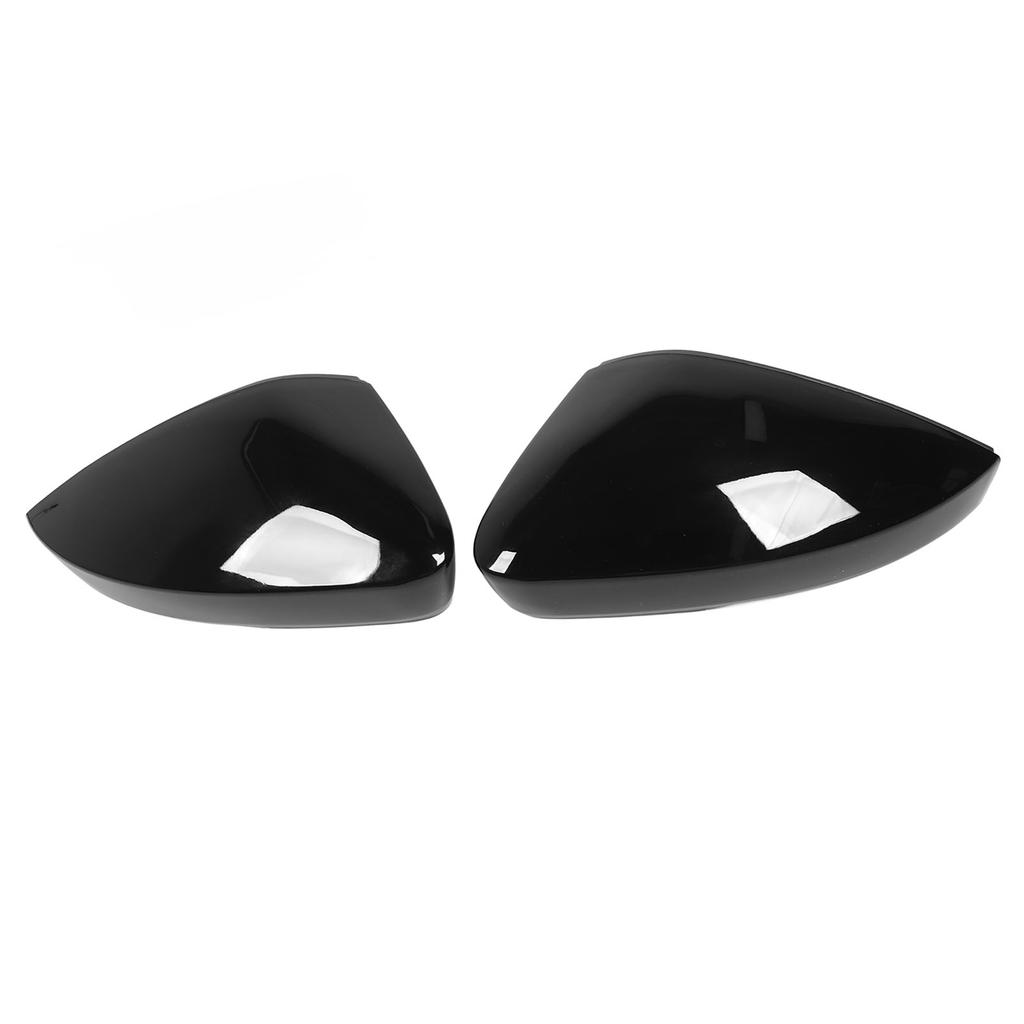 1 Pair Rearview Mirror Cap Gloss Black Exterior Side Wing Mirror Cap for Superb 3V 2015 To 2020