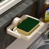 Rotatable Suction Cup Soap Dish Wall-Mounted Sponge Soap Box Bathroom Shelf  Bathroom Accessories