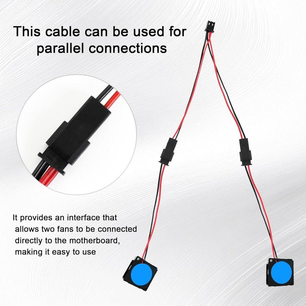 5PCS 1 to 2 Extension XH2.54 Terminal Connector Mainboard Y Splitter  3D Printer Parts