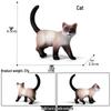 Three-Color Animal Model Plush Cat Toy - British Shorthair, Siamese, Persian, Orange, and Leopard Cat Simulation for Kids.