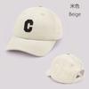 Gorra de Béisbol para Bebé Letra C Linda de Color Sólido Sombrero de Sol para Niños Pequeños con Orejas Verano Ajustable Niños Niño Niña Gorra de Visera