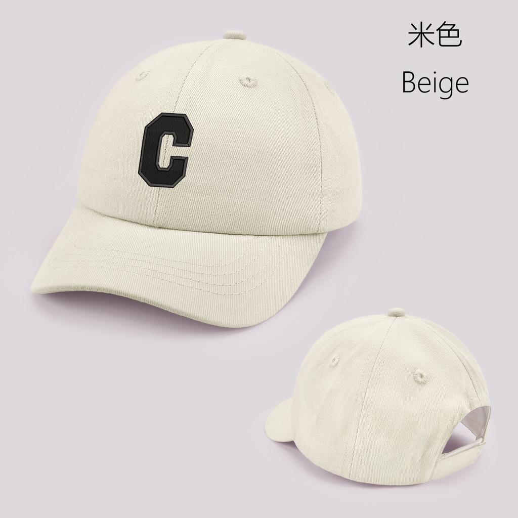 Gorra de Béisbol para Bebé Letra C Linda de Color Sólido Sombrero de Sol para Niños Pequeños con Orejas Verano Ajustable Niños Niño Niña Gorra de Visera