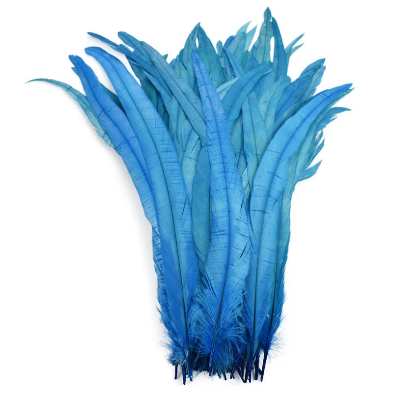 100Pcs Natural Rooster Feathers for Decoration 25-35cm 10-12" Chicken Pheasant Carnival Handicraft Accessories Decor For Clothes