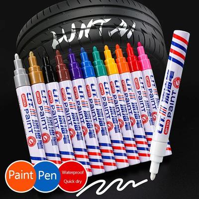 Stylo de peinture pour réparation de rayures de voiture, stylo de réparation de peinture à séchage rapide, marqueur de pneu de roue étanche, dissolvant de rayures automatique, stylo de peinture
