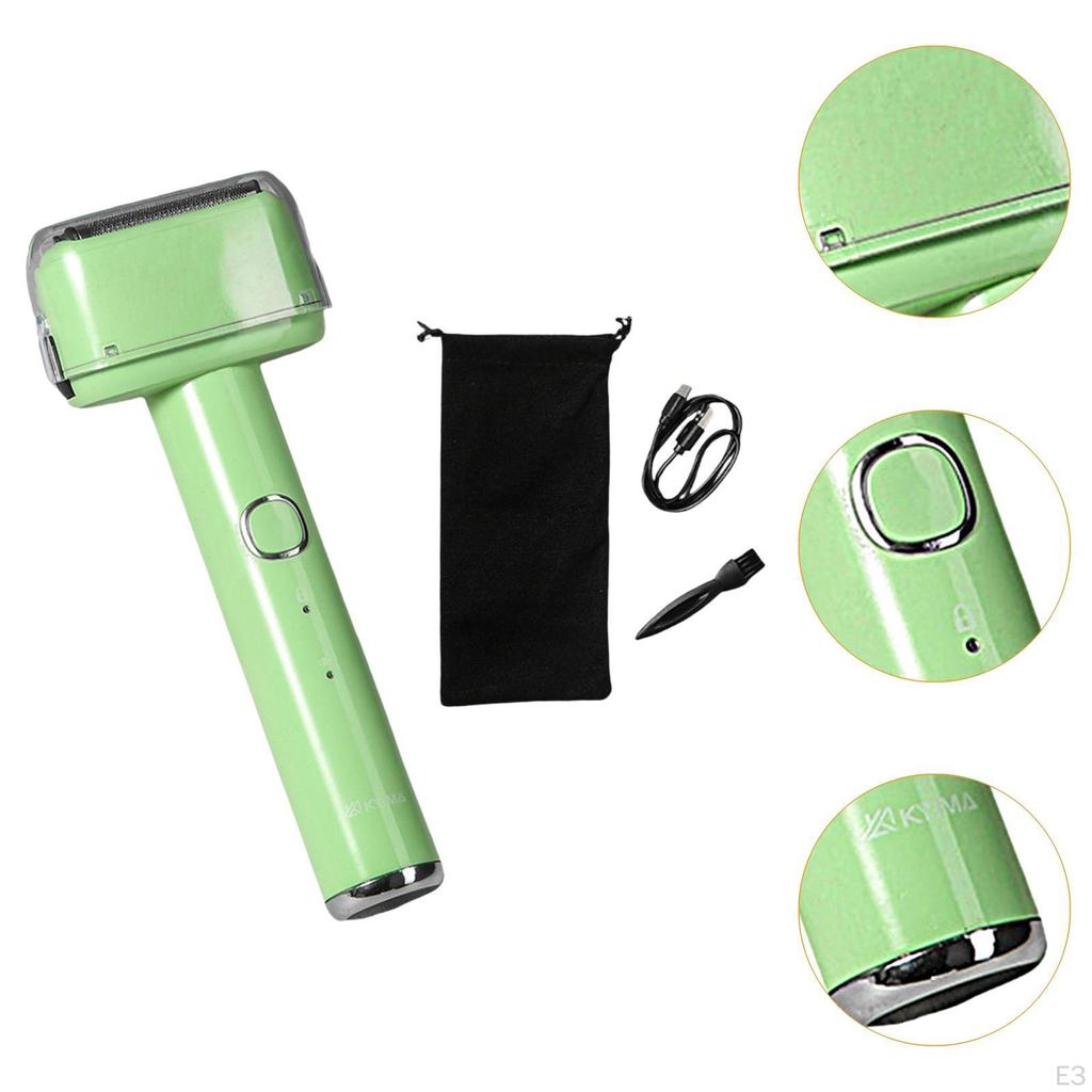 Electric Shavers Facial Beard Trimmer Pocket Size USB Charging with Storage Bag Portable
