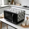 30x90cm Cotton Linen Microwave Dust Cover Kitchen Protective Dust Proof Cover
