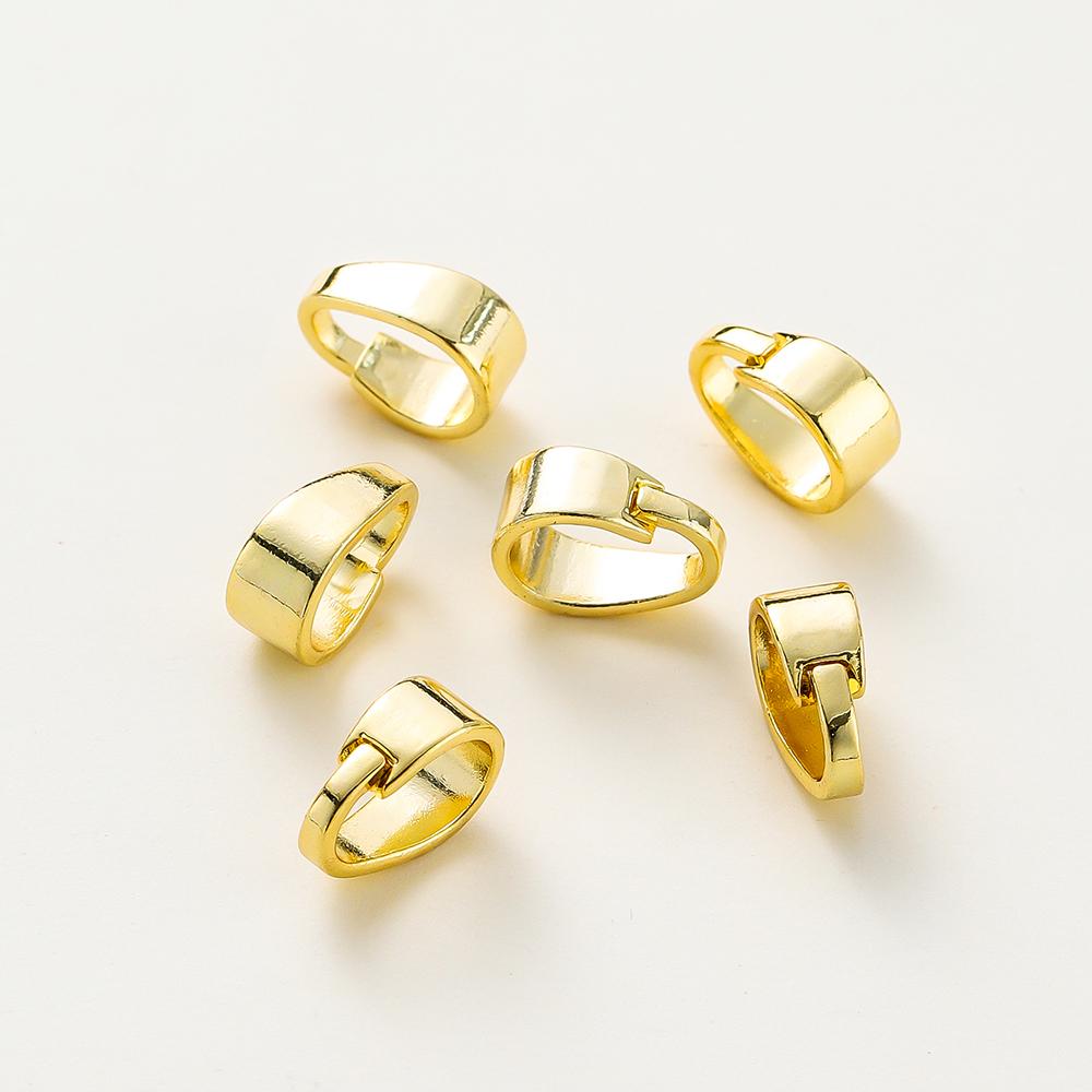 20 Stück/Los 14K 18K Goldfarbe Anhänger Klemmen Melonensamen Charm-Verschlüsse Verbinder Großhandel Für DIY Halskettenherstellung Zubehör