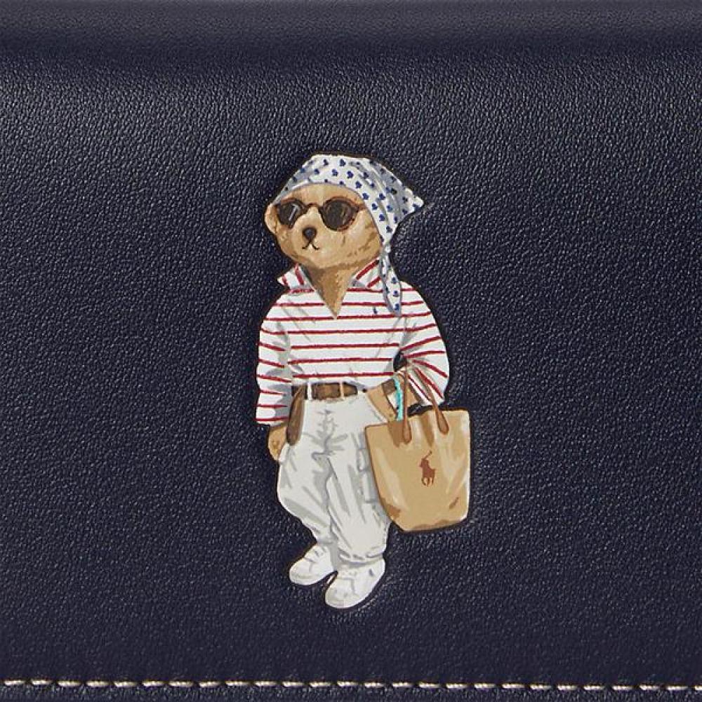 Polo Ralph Lauren Women S Leather Flap Card caSe  Model  wapoSlg02320100410 