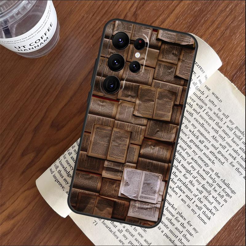 Book Lover Phone Case For Samsung Galaxy S25 S24 S23 S22 S21 Ultra S9 S10 Plus S20 FE Funda Cover Shell
