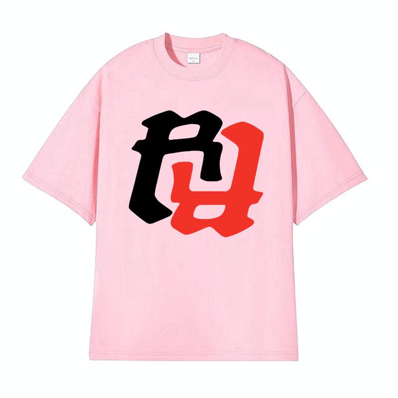 Rapper RR KanKan Logo Graphic Print Tshirts Summer Men Women Clothing Y2k Vintage T Shirt Oversized Cotton Short Sleeve Tshirt