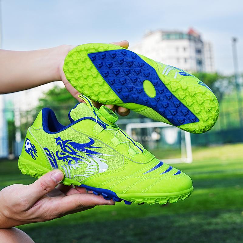 Fashion Kids Soccer Shoes for Boy Outdoor Sports Field Grass Training Football Boots Indoor Fast Soccer Tennis Childrens Football Shoes