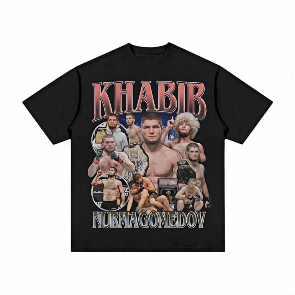 Khabib Nurmagomedov 2026 Graphic Tshirt For Unisex Oversized Cotton Streetwear Bold Relaxed Fit Legendary Vibe Casual Daily Top