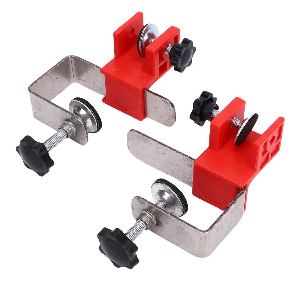 1 Pair Drawer Installation Fixing Clamp Stainless Steel Adjustable Drawer Panel Clip for Furniture Assembly