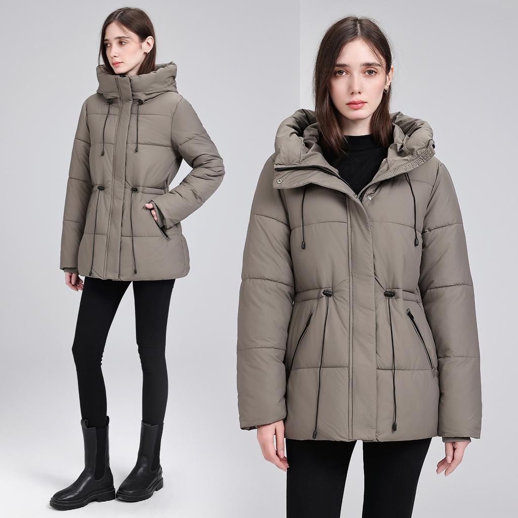 Winter new hooded cotton-padded clothes versatile fashion loose foreign style cotton-padded jacket simple women's coat