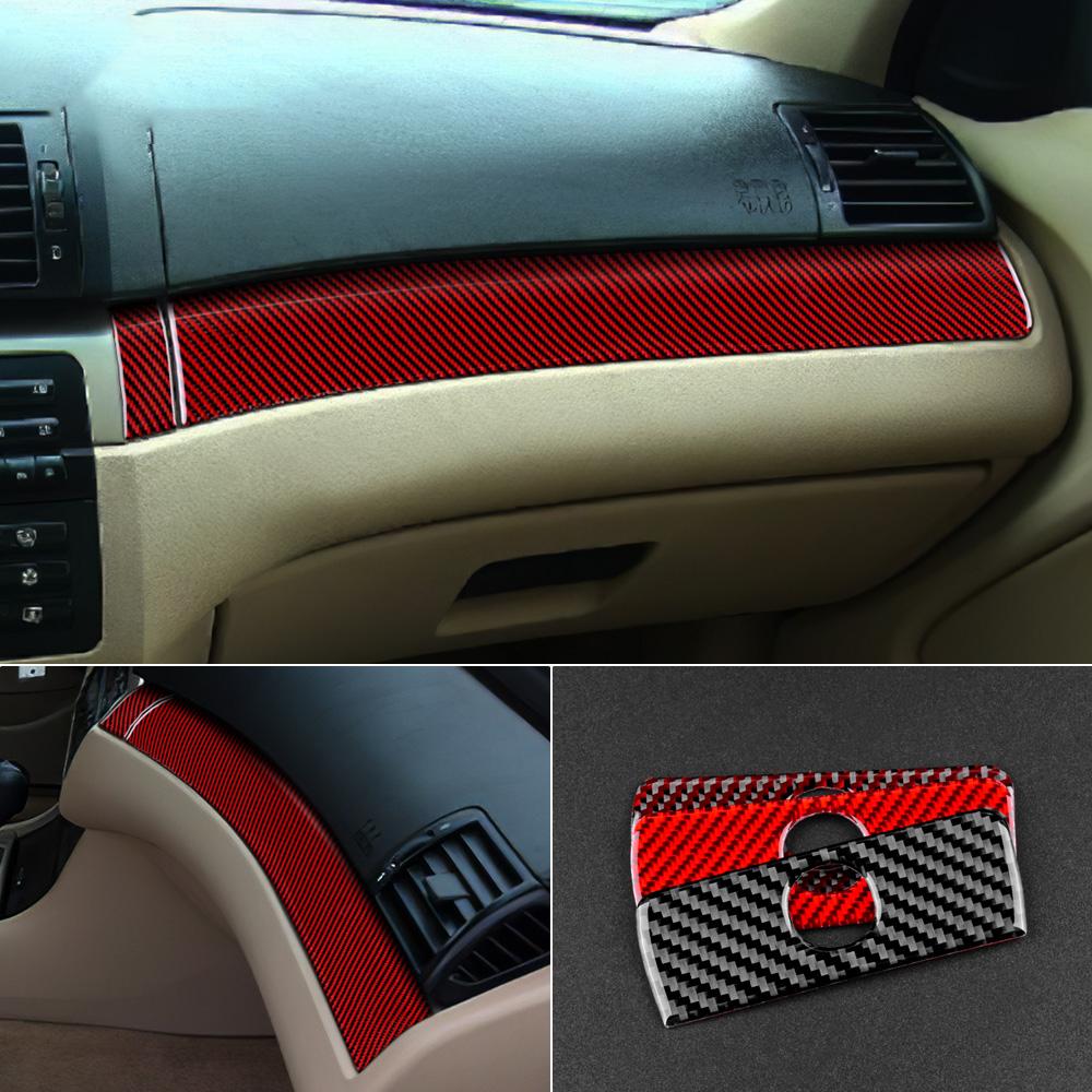 High-Grade Real Glossy Carbon Fiber Dashboard Trim for BMW E46 3 Series 1998-2006, Passenger Side Anti-Scratch Tool-Free Install