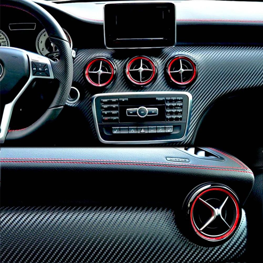 5Pcs/Set Car Air Conditioner Vent Outlet Ring Trim Decor for Mercedes Benz A B GLA CLA Class W176 W246 C117 X156 AMG 2012-2018