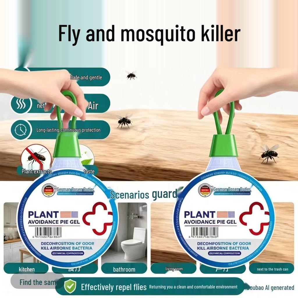 Plant-Based Mosquito Repellent Gel - Multi-Purpose Hanging Insect Killer