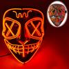 Halloween Mask Flashing Cosplay LED Vendetta Mask Anonymous Mask Halloween Christmas Party Gift for Adult Kids Film Cosplay Mask