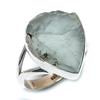 Natural Aquamarine Rough Gemstone 925 Sterling Silver Jewelry Ring Size 9.5 W9h35