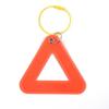 Bike Reflective Triangle Safety Warning Sign Lightweight Durable Hanging Tag with Steel Ring for Outdoor Cyclists