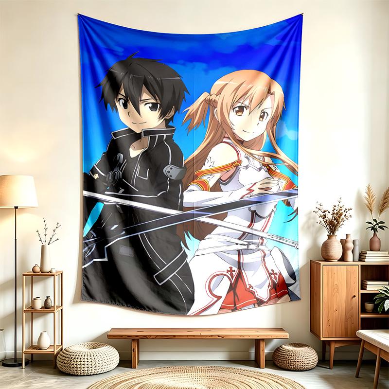 Arte de espada en línea (1) Tapiz Adecuado Para Decorar Hogares Residencias Estudiantiles Y Dormitorios Suave Al Tacto Y Un Regalo Perfecto Para Amigos Y Familiares