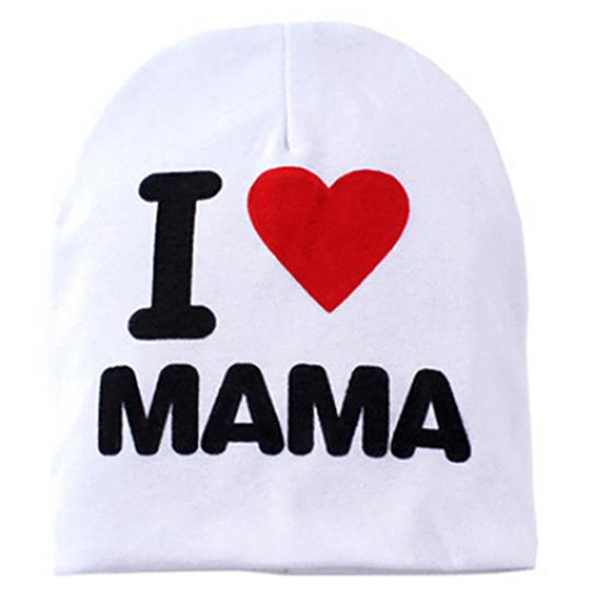 Dziecięca czapka beanie unisex z serduszkiem, bawełniana, miękka, ciepła, dziergana czapka dla dzieci, niemowląt