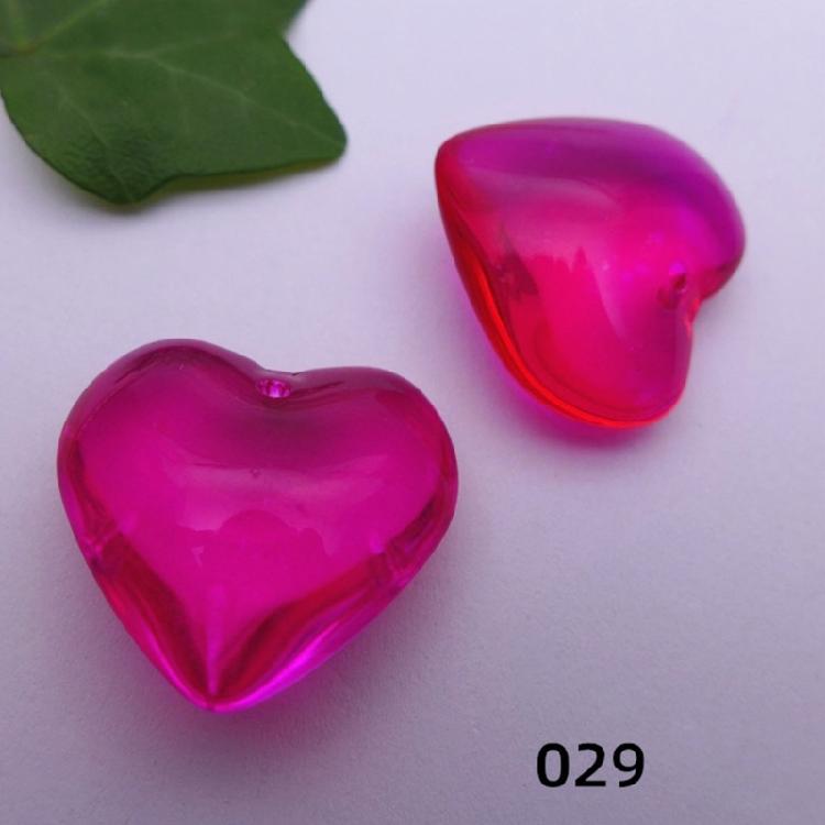 10Pcs Heart Glass Rock Charm Bracelet Necklace Pendant DIY Jewelry Making Craft