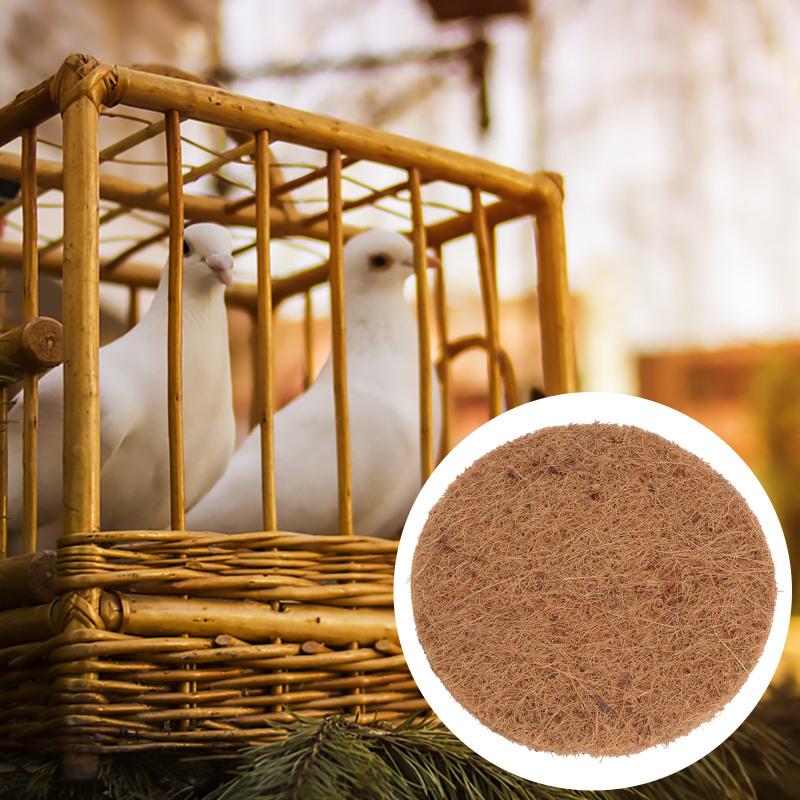 10Pcs Pigeon Pet Supplies Nest Pad Nesting Mat Breeding Bird Cage Pet Supplies Coconut Fiber Egg Pad Accessories