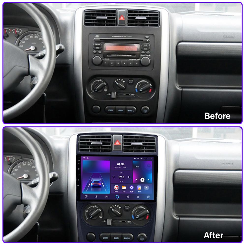 Android Car-Play Car Radio For Suzuki Jimny 2005-2018 Multimedia Player Head Unit Stereo GPS Navigation BT WIFI,2+64GB