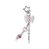Star Heart Bowknot Pendant Phone Charm Hangings Rope Sweet Phone Chain Strap Bag Decoration Lanyard Keychain Accessory