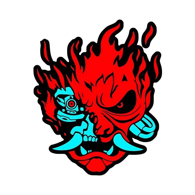 Samurai Band Red Eye Vinyl Car Stickers - Waterproof & UV Resistant Decals for Auto Body, Motorcycle Helmets & Laptop Bags