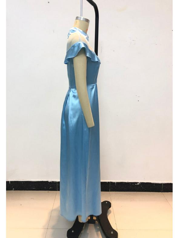 2025 Elegant European/American Women's Mesh Patchwork Sleeveless Dress - Spring/Summer Fashion