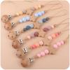 1 Pc Cute Colorful Baby Pacifier Chain Anti-lost Baby Teether Toys Straps Children Soother Holder Creative Decor Gift
