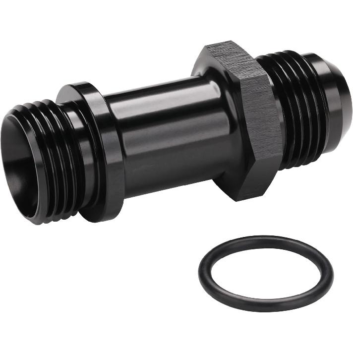 12AN Male Flare to 12AN -12 ORB O-ring Extension Fitting Adapter Aluminum Black