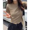 Special Offer, Cotton Elastane Slim-fit Shoulder Short-sleeved T-shirt Women's Summer Short Tight High-waisted American Spice Girl Top
