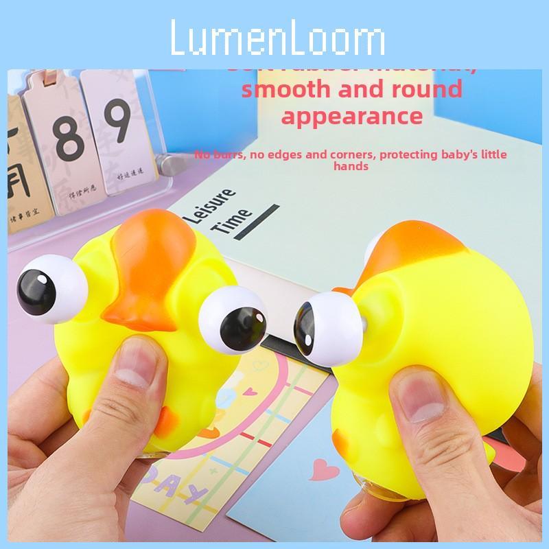 Squeezing Funny Duck Toy Eyepopping Function Stress Relief Motor Training Skill