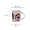 Mug en céramique - Super Mario - Vintage - 325 ml - Compatible lave-vaisselle - Cylindrique