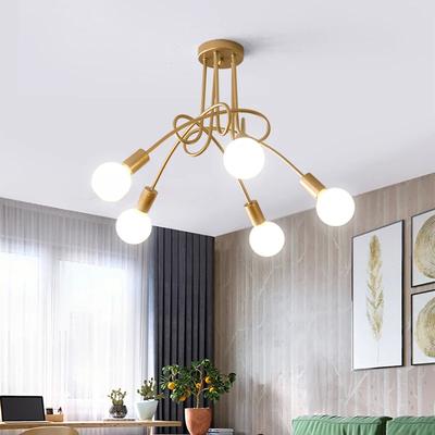 Modern Minimalist Chandelier Creative Branch-Shaped Ceiling Light for El Restaurant Living Room Kitchen Bedroom Decor Light