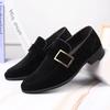 Fashion Fashion Male Dress Shoes Designer Formal Loafers Men's Leather Shoes Suede Men Wedding Man Designer Work Social Business Loafers